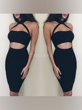 Hera collection black bondage dress Small #133